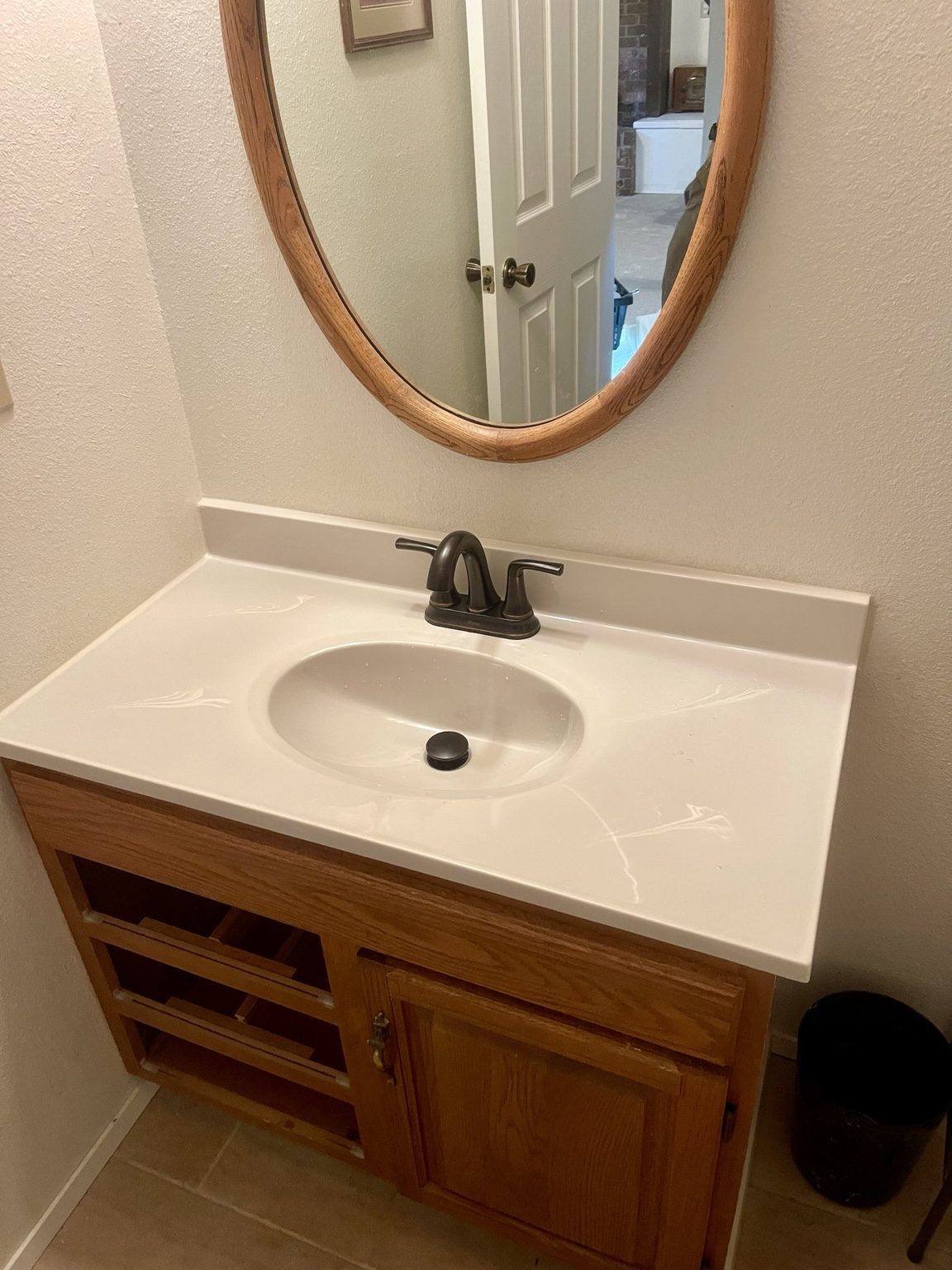 Vanity installation